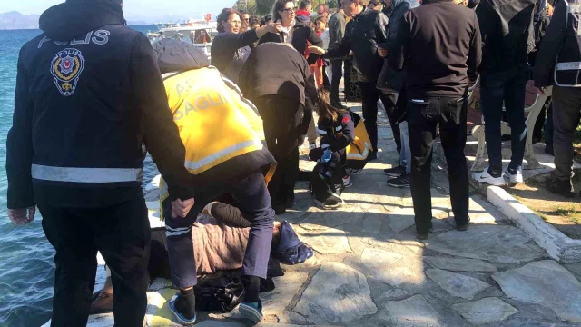 Badem Çiçeği Festivali'nde özçekim yapmak isteyen iki kadın denize düştü