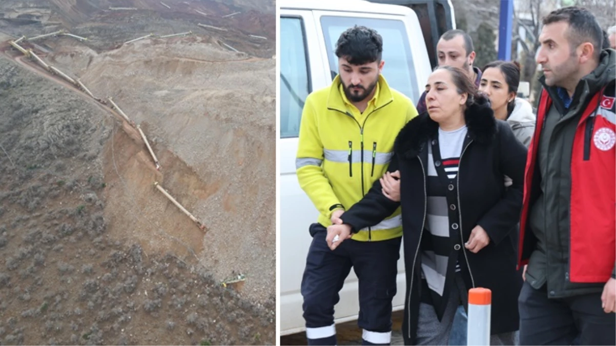 Erzincan'daki maden sahasında acı bekleyiş! Toprak altında kalan işçileri arama çalışmaları devam ediyor