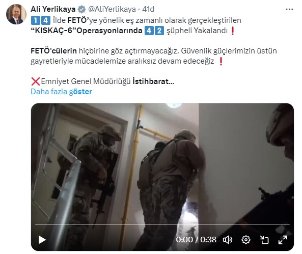 FETÖ'ye yönelik 'Kıskaç-6' operasyonlarında 42 şüpheli yakalandı
