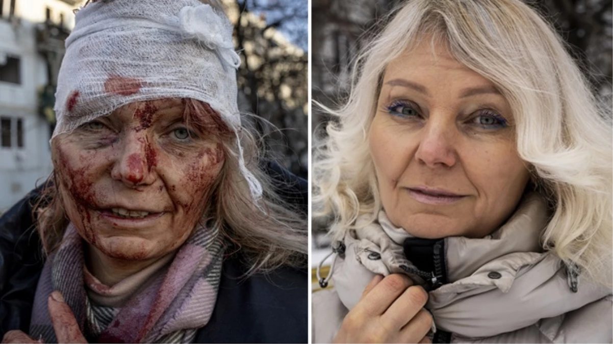 Fotoğrafıyla Rusya-Ukrayna Savaşı'nın simgesi olmuştu! Olena Kurilo savaşın 2. yılında evine döndü