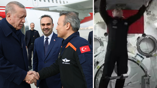 Cumhurbaşkanı Erdoğan'dan Alper Gezeravcı'ya: Benim konuştuktan sonra nasıl yukarıya çıktın?