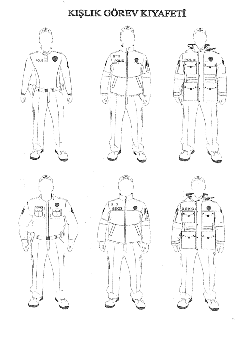 Polis ve bekçilerin kıyafet yönetmeliğinde değişiklik! Çizimler Resmi Gazete'de yayımlandı