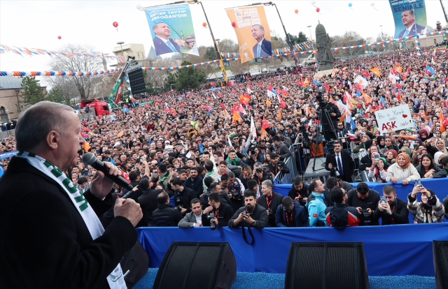 Cumhurbaşkanı Erdoğan, Konya mitinginde isim vermeden Yeniden Refah'a tepki gösterdi: Bu figüranların tek görevi var