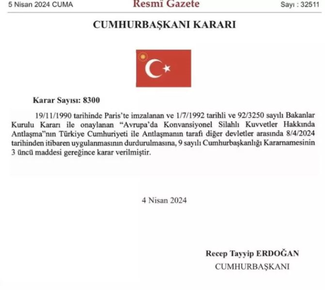 Türkiye, Avrupa'da konvansiyonel askeri ekipmanlara sınırlama getiren AKKA'yı askıya aldı
