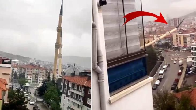 Türkiye fırtınaya teslim! Çatılar uçtu, minareler devrildi