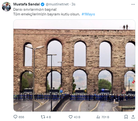 Mustafa Sandal'dan çok konuşulacak Saraçhane paylaşımı: Darısı sınırlarımızın başına