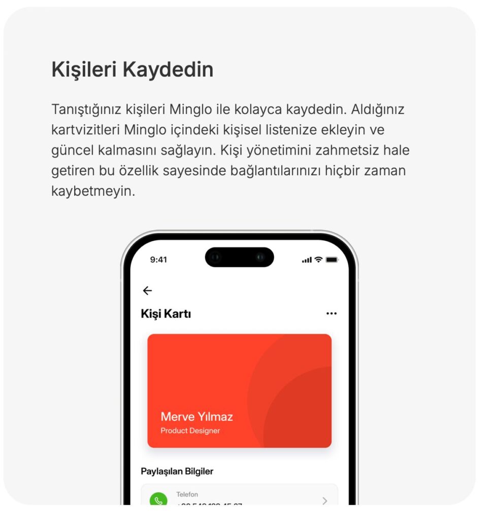 Minglo Dijital Kartvizit ile İşletmenizi Temsil Edin